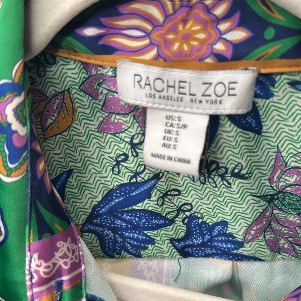 Rachel Zoe Multicolor Floral Shirt - Picture 2 of 7